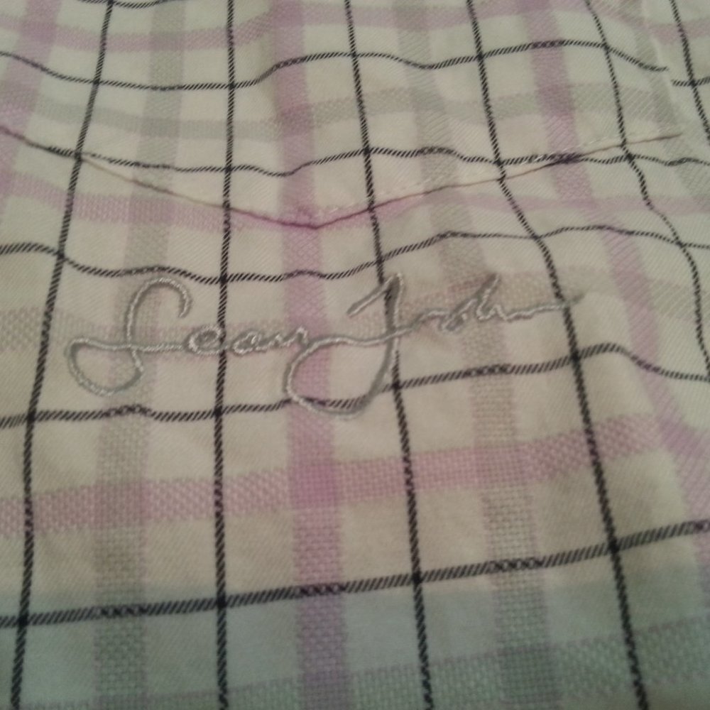 Sean John  Lightweight Plaid Button down mens shirt - Picture 4 of 7